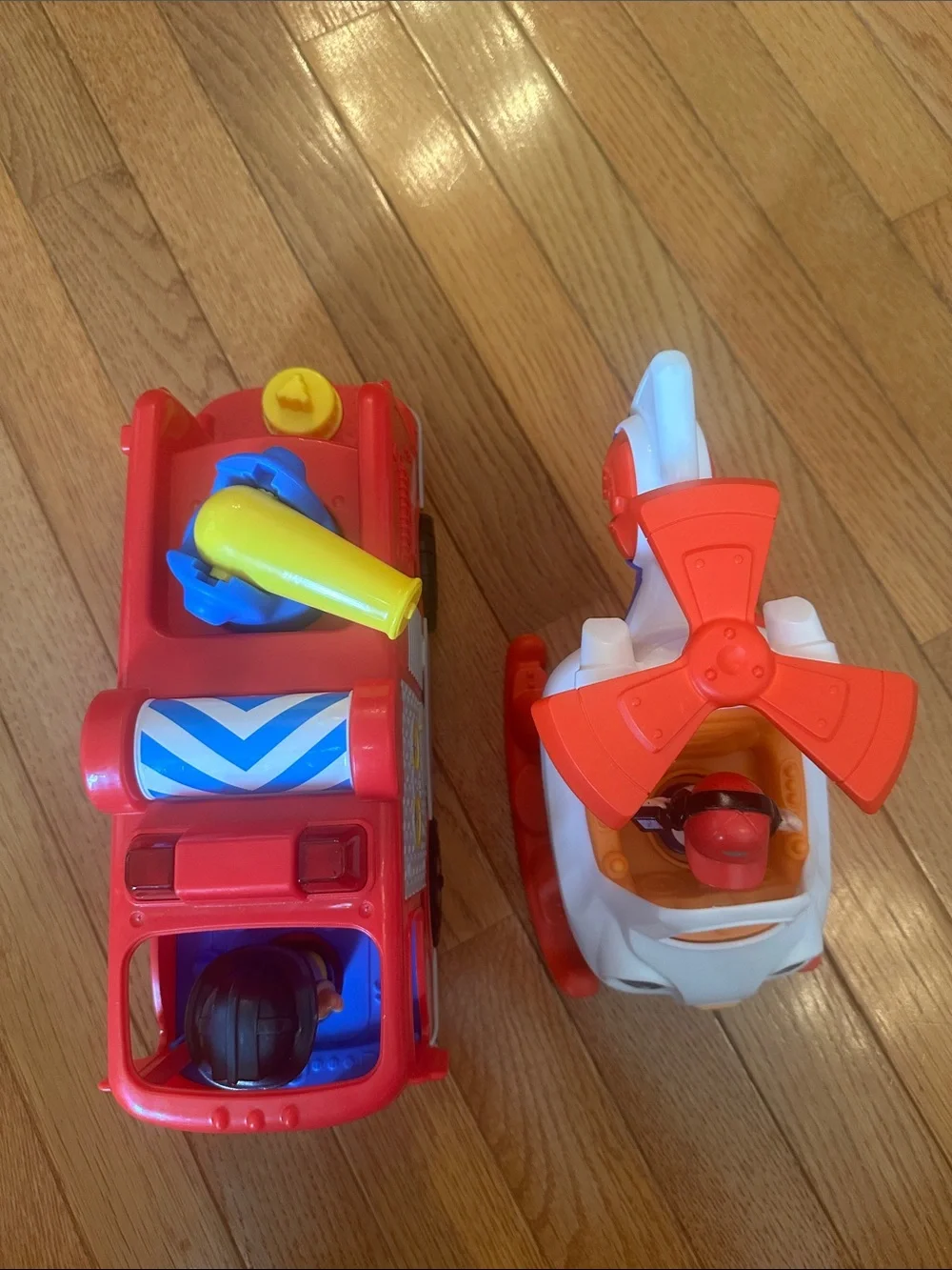 Fisher Price Little People Firetruck & Helicopter Set